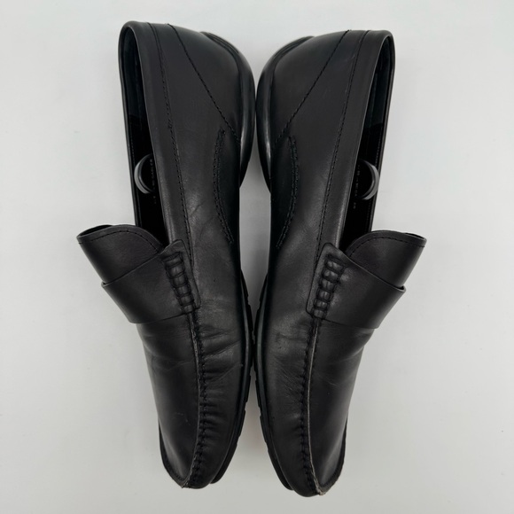 Bally Gabler Black Leather Moc Driving Loafer Size 9 D main image 8